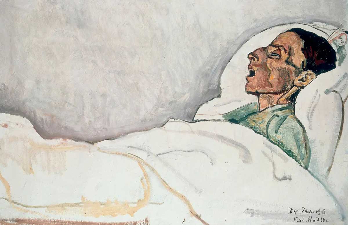 Ferdinand Hodler, pinta a Valentine Godé-Darel, dos días antes de su muerte