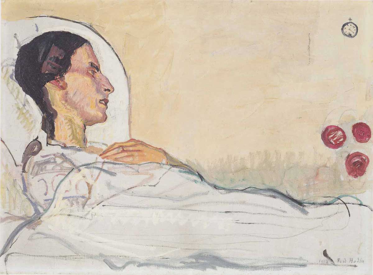 Ferdinand Hodler, pintura de Valentine Godé-Darel en el hospital, 1914