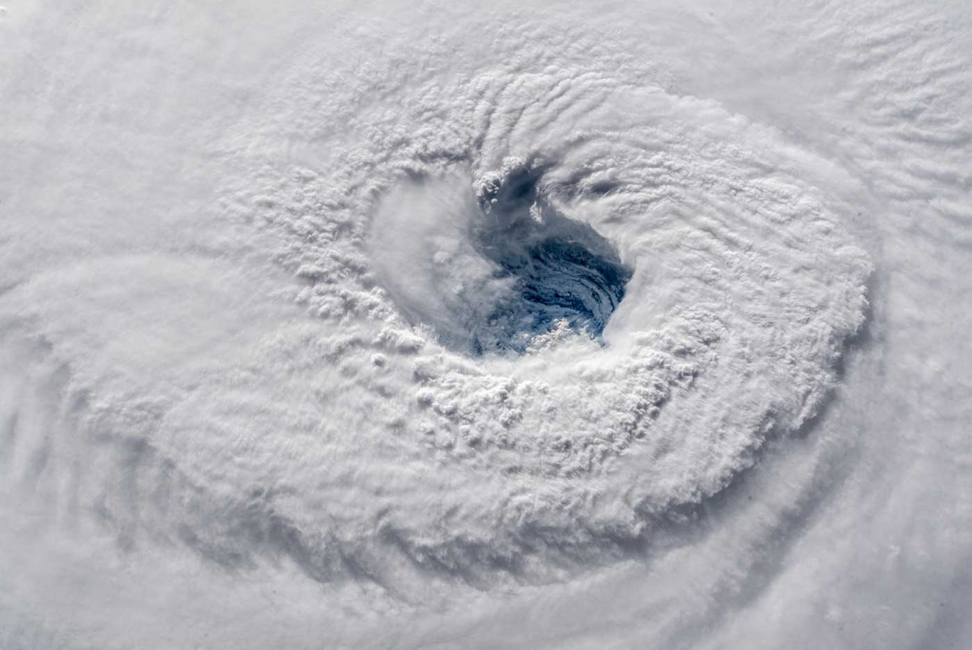 View of Hurricane Florence from the International Space Station. 12 agosto 2018