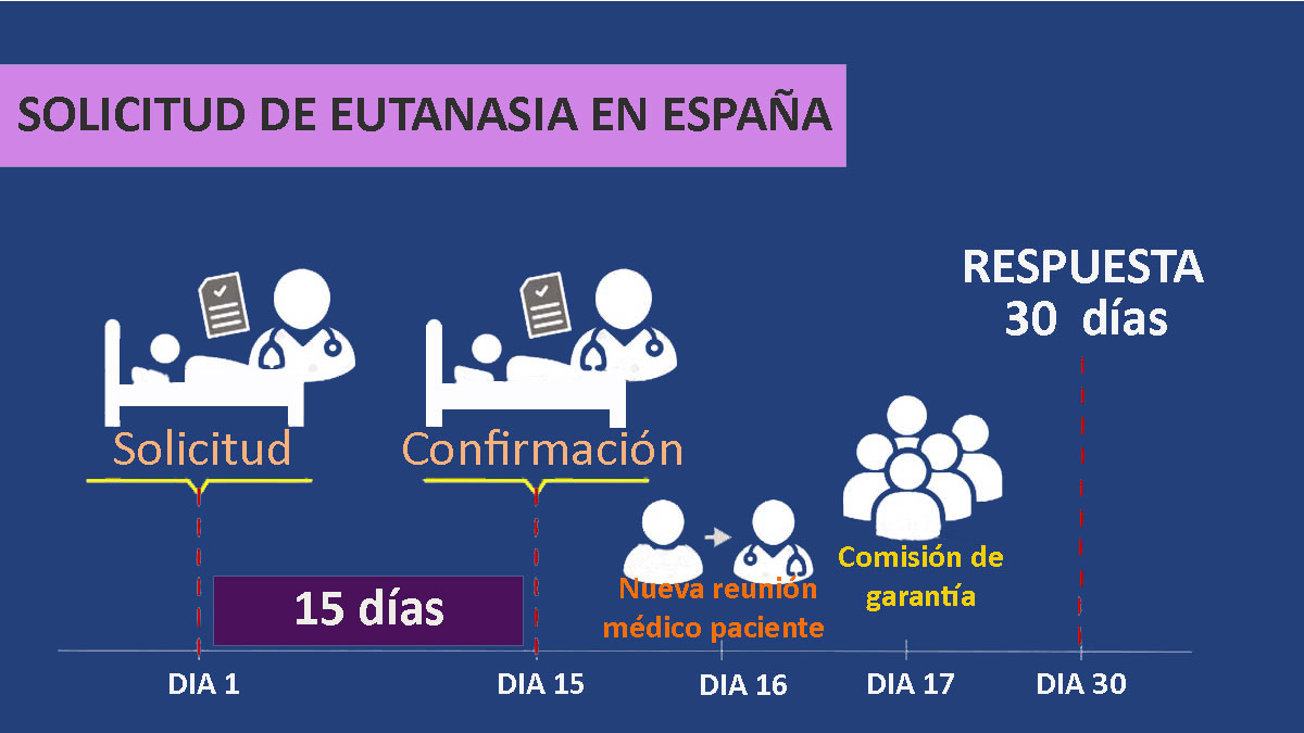 Plazos procedimiento eutanasia en España
