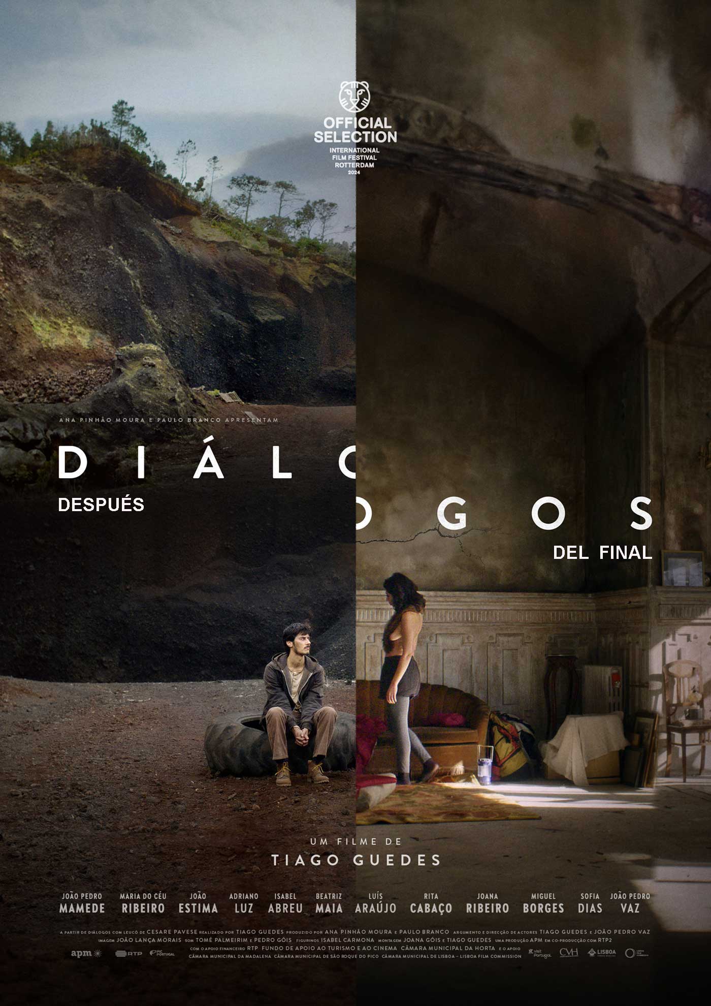 Cartel Diálogos después del final (2023) de Tiago Guedes