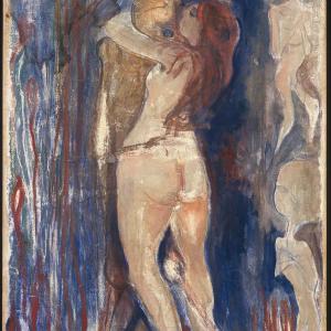 Edvard Munch (1893-94), Death and Life (Death and the Maiden) 