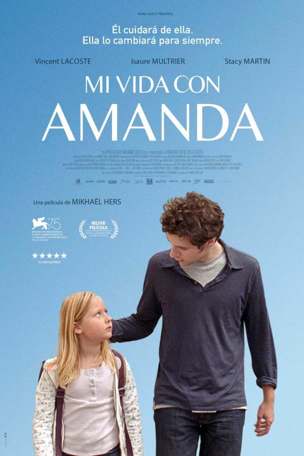 Cartel Mi vida con Amanda, película de Mikhäel Hers (2018)